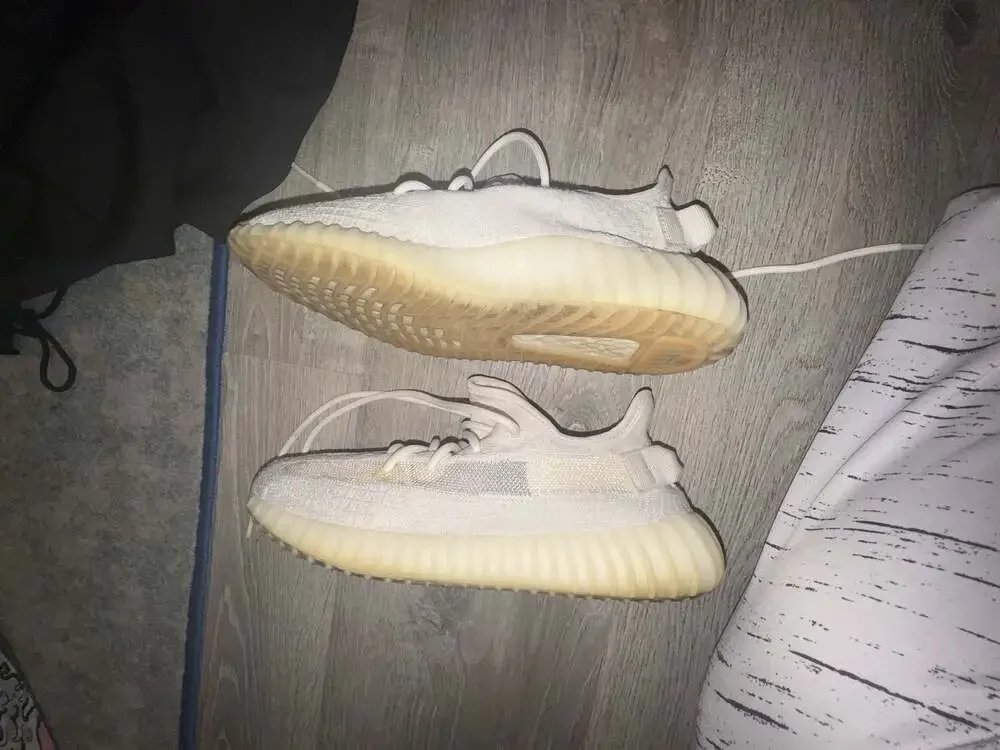 adidas Yeezy Boost 350 V2 White Bone Mens Shoes HQ6316 Size 11